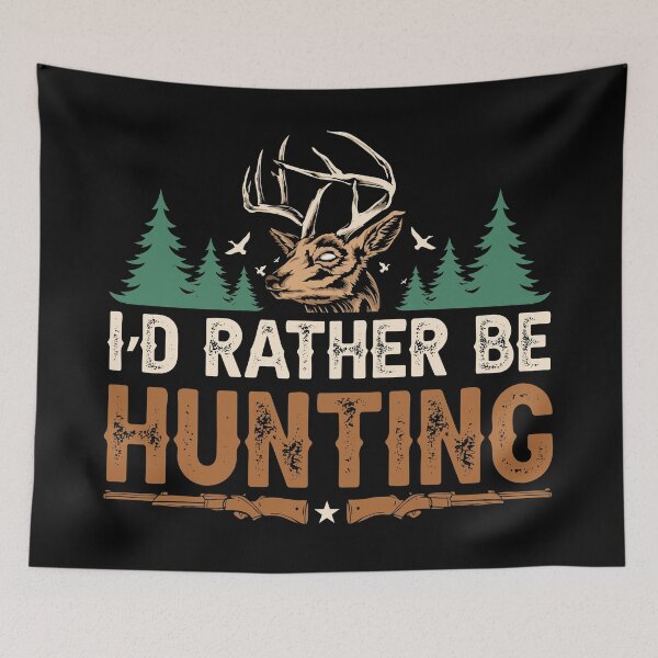 Item preview, I'd Rather be Hunting | Distressed designed and sold by KarolinaPaz.