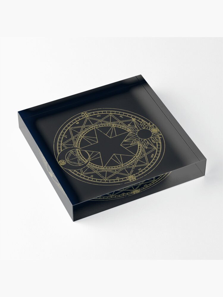Alternate view of Sakura's Magic Circle Acrylic Block