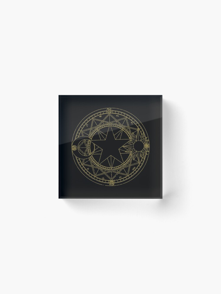 Alternate view of Sakura's Magic Circle Acrylic Block
