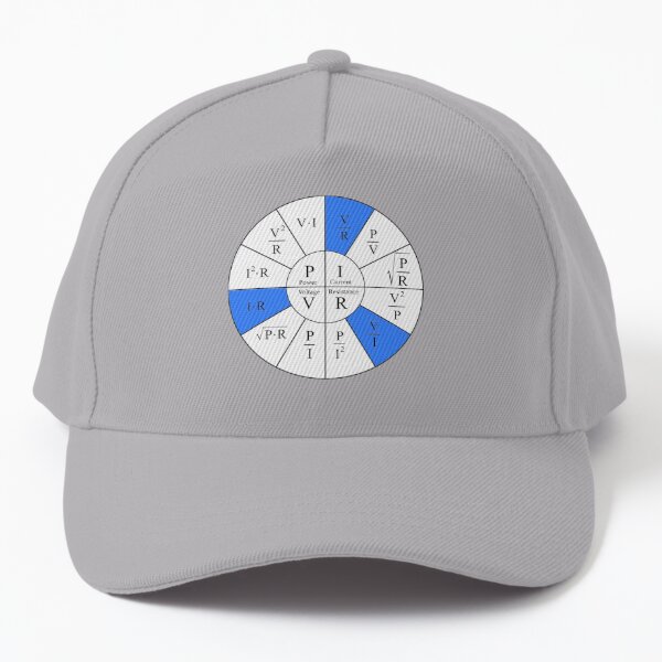 Ohm, Electric Current, Electricity, Electrical Resistance, Conductance, Electrician, Ampere, Electrical Network Baseball Cap