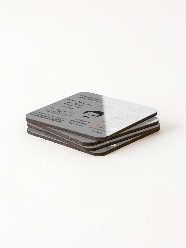 Alternate view of Ron Swanson - Quotes Coasters (Set of 4)