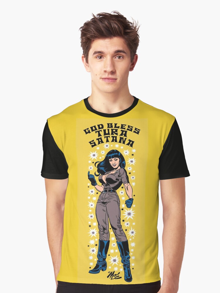 God Bless Tura Satana T Shirt By Planettura Redbubble 