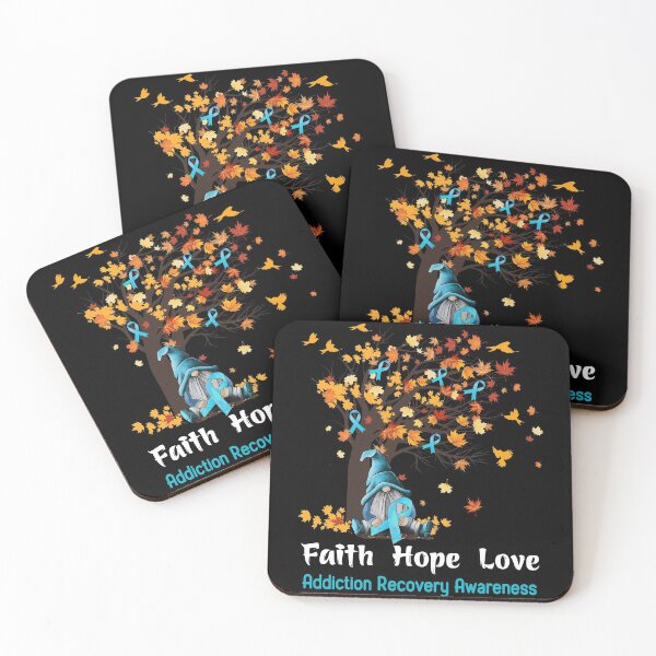 Item preview, Addiction Recovery Awareness Faith Hope Love designed and sold by GennieShop.