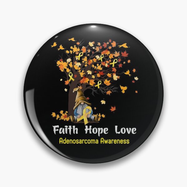 Item preview, Adenosarcoma Awareness Faith Hope Love designed and sold by GennieShop.