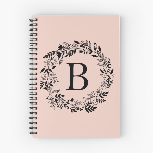 Artikelvorschau, Buchstabe B mit Blumenkranz - Initial B - Monogramm Art entworfen und verkauft von thelustrous.