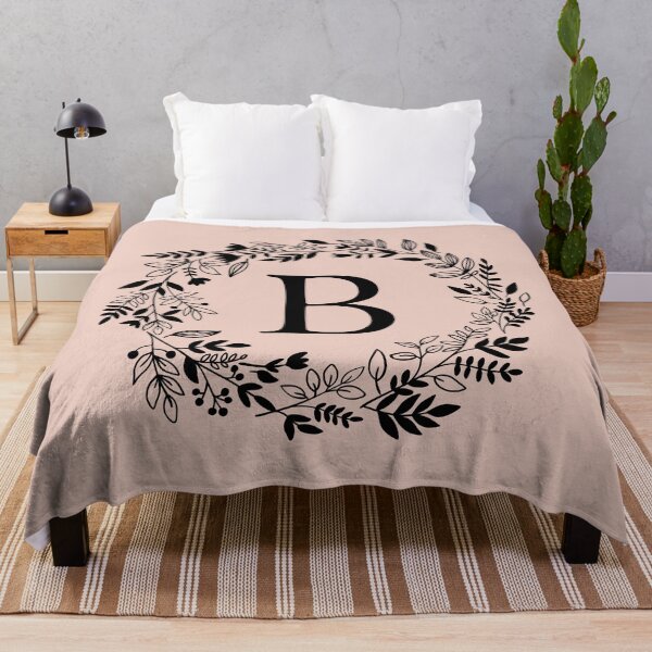 Item preview, Letter B with Floral Wreath - Initial B - Monogram Art designed and sold by thelustrous.