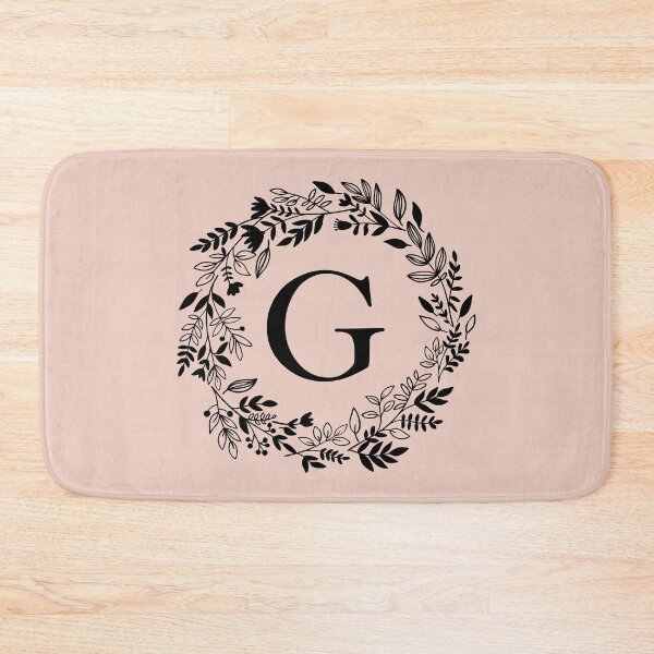 Item preview, Letter G with Floral Wreath - Initial G - Monogram Art designed and sold by thelustrous.