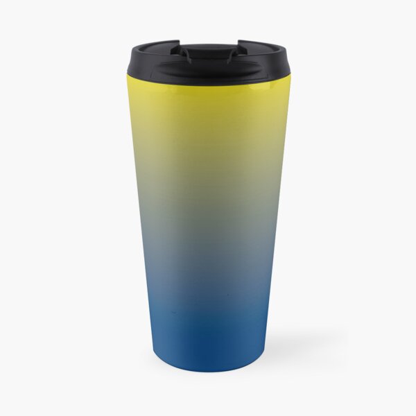 The Gold and Blue Travel Mug