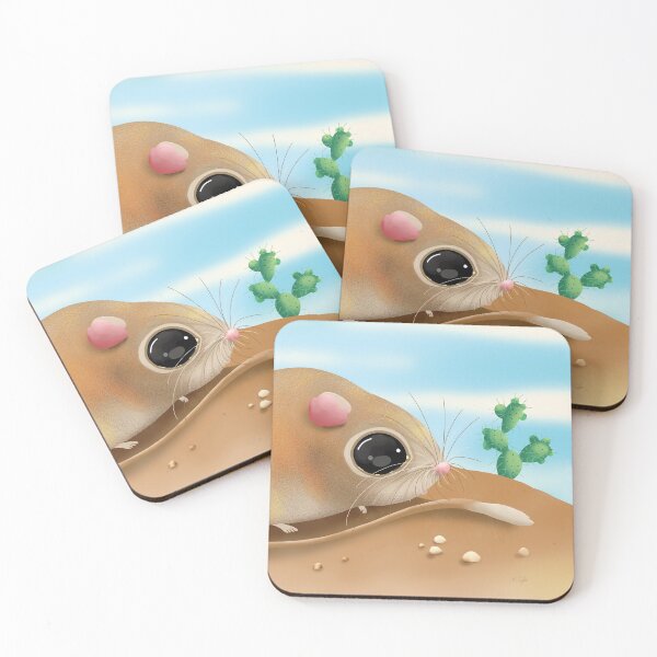 Item preview, Adorable Kangaroo Rat in Desert designed and sold by Karin Taylor.