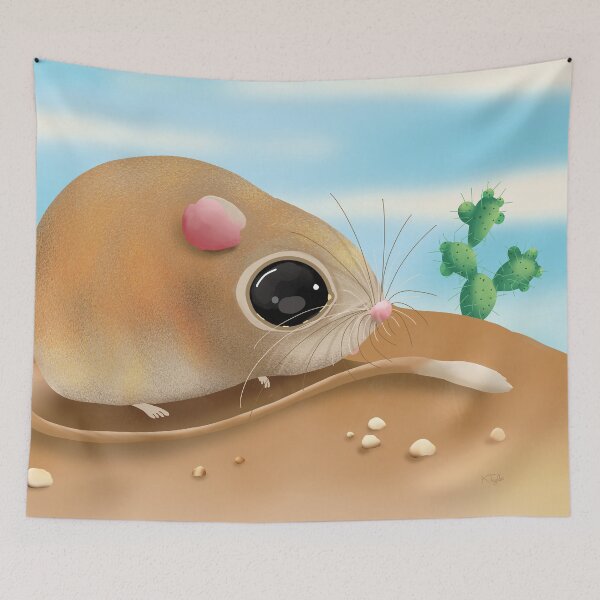 Item preview, Adorable Kangaroo Rat in Desert designed and sold by Karin Taylor.