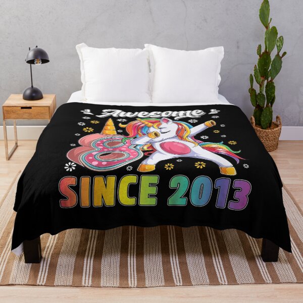Item preview, Kids awesome dabbing unicorn birthday 8 year old Girl 8th B-day designed and sold by loka-Art.