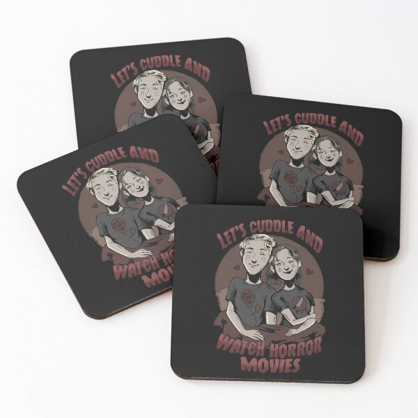 Item preview, Let’s Cuddle and Watch Horror Movies designed and sold by AudriRaeDoodles.