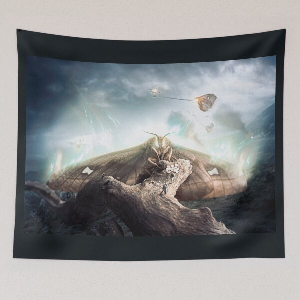 Item preview, OPERATION BEHEMOTH: unique moth battle artwork  designed and sold by cekay-design.