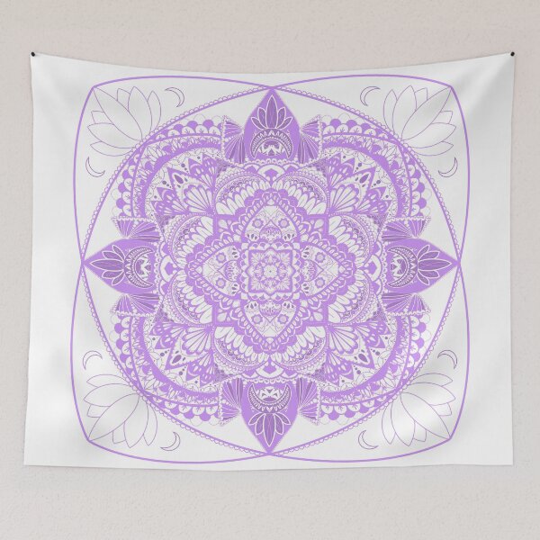 Item preview, lotus flower geometric design purple ver. designed and sold by hamsterparent.