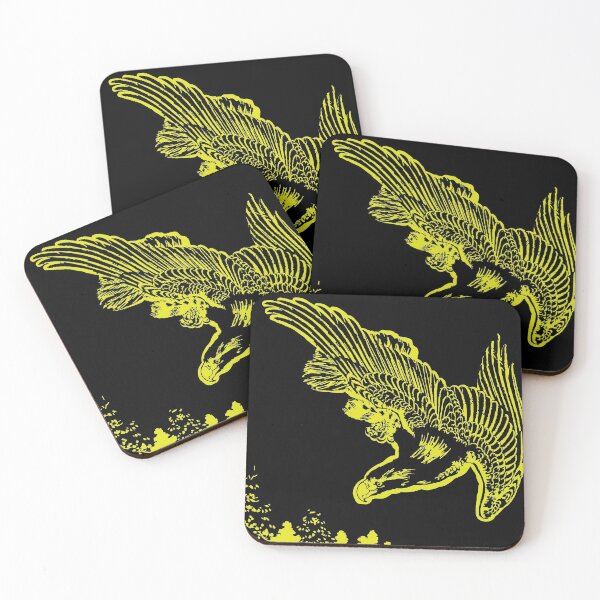 Item preview, Minimalized Eagle in flight against a snowy sky designed and sold by pelagio.
