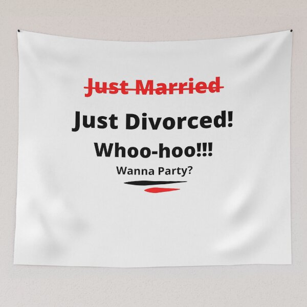 Item preview, Just Married - Divorced - Party? designed and sold by RBDESIGN SHOP.