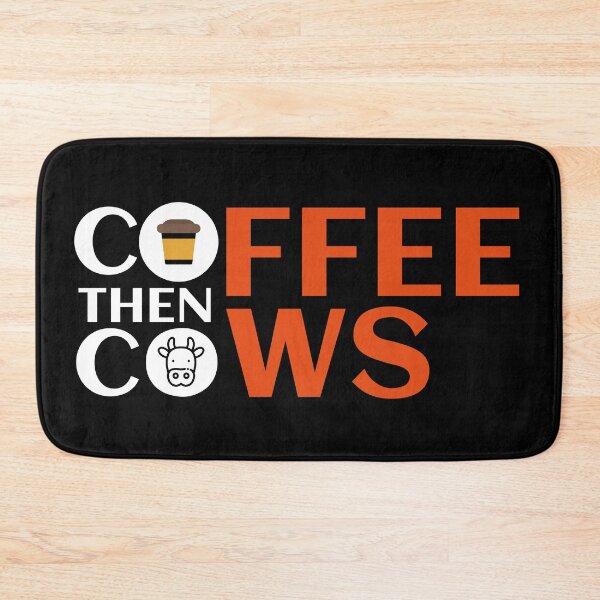 Item preview, Coffee Then Cows (Black Background) designed and sold by Daluyong.
