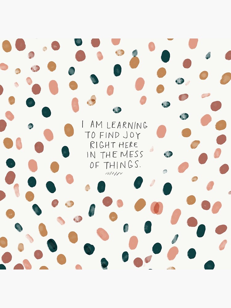 Thumbnail 5 of 5, Acrylic Block, I am learning to find joy right here in the mess of things designed and sold by Morgan Harper Nichols.