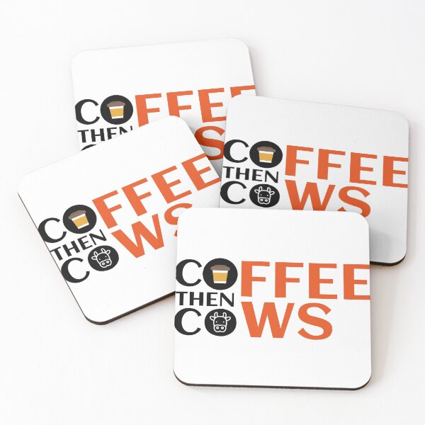 Item preview, Coffee Then Cows (White Background) designed and sold by Daluyong.