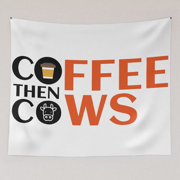 Item preview, Coffee Then Cows (White Background) designed and sold by Daluyong.