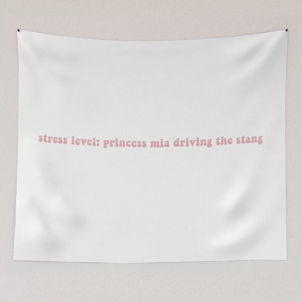 Item preview, current stress level: princess mia driving the stang designed and sold by graceannej.