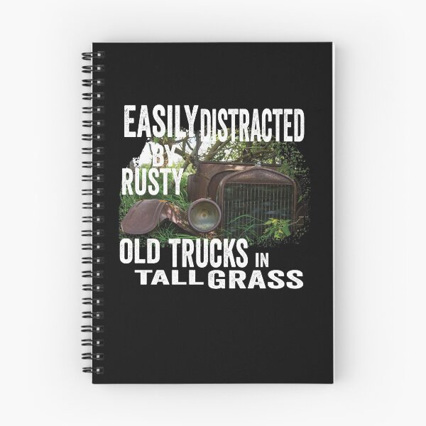 Item preview, Vintage fun; Easily distracted by rusty old trucks in tall grass designed and sold by Department61.