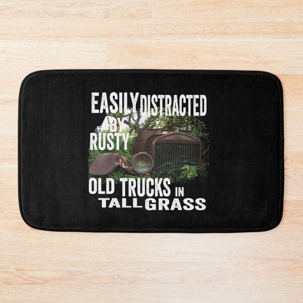 Item preview, Vintage fun; Easily distracted by rusty old trucks in tall grass designed and sold by Department61.