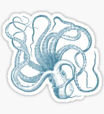 Blue Octopus Sticker