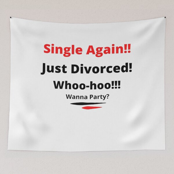 Item preview, Single Again - Just Divorced - Party? designed and sold by RBDESIGN SHOP.