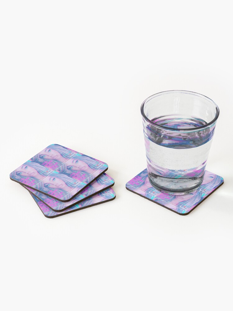 Thumbnail 2 of 5, Coasters (Set of 4), Love Energy with Miriam Love Amplified Podcast Gear designed and sold by IAMMIRIAMLOVE.