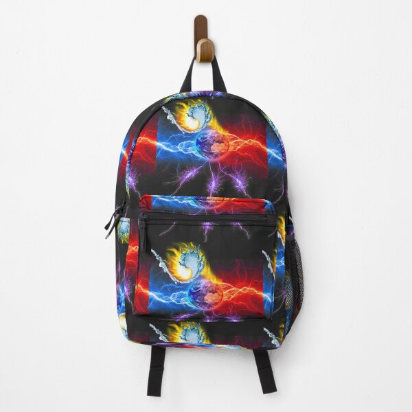 Item preview, water and fire planet filled with electricity designed and sold by Karine Dupras.