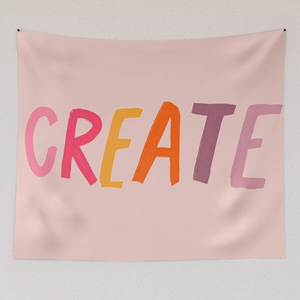 Item preview, CREATE - colorful motivational and inspirational word for artists, designers, and creatives designed and sold by morgansgoods.