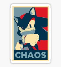 Shadow the Hedgehog (Obama Hope Poster Parody) Sticker