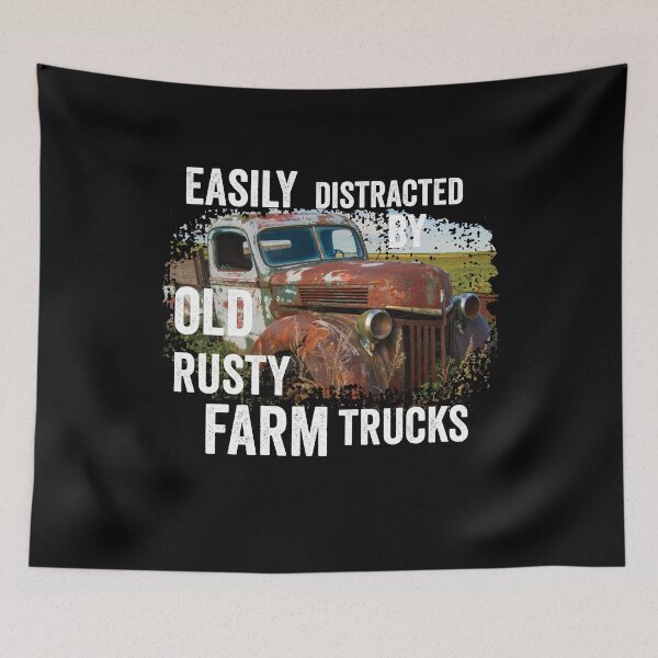Item preview, Vintage fun; Easily distracted by old rusty farm trucks designed and sold by Department61.