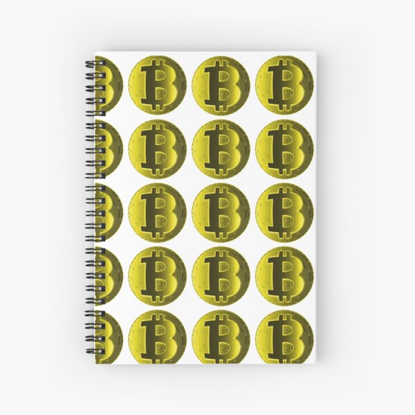 Gold Bitzsphere Small Bitcoin Multi-pack Spiral Notebook