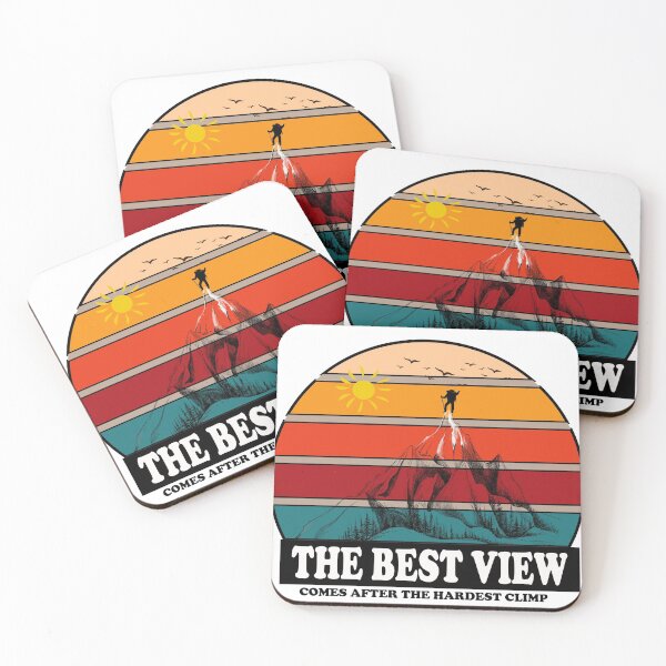 Item preview, the best view comes after the hardest climb mountains design for Climbers designed and sold by Hero Prod.