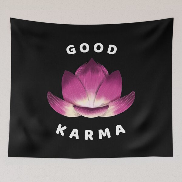 Item preview, Good Karma Pink Lotus Flower Blossom Design designed and sold by OnyxMoonDesigns.