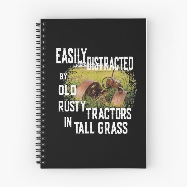 Item preview, Vintage fun; Easily distracted by old rusty tractors in tall grass designed and sold by Department61.