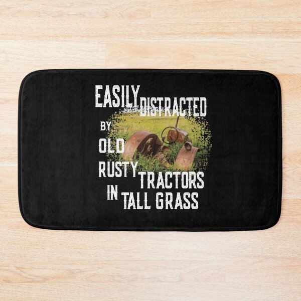 Item preview, Vintage fun; Easily distracted by old rusty tractors in tall grass designed and sold by Department61.