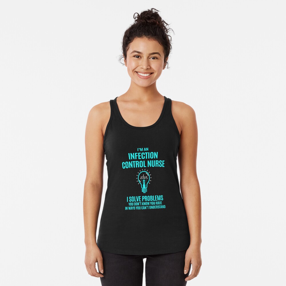  I can't talk right now I'm doing nurse stuff funny nursing Tank  Top : ביגוד, נעליים ותכשיטים