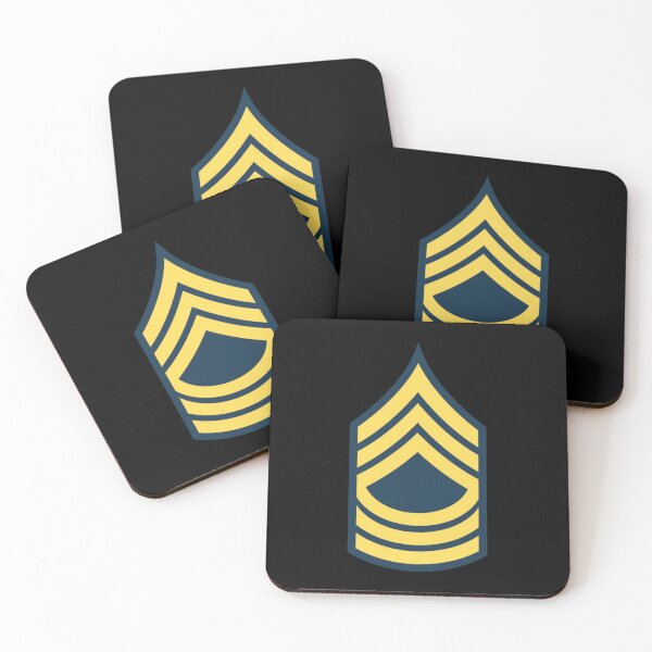 Item preview, Army - Enlisted - MSG - Master Sergeant  - Blue wo Txt designed and sold by Military Insignia Products.