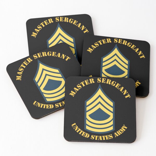 Item preview, Army - Enlisted - MSG - Master Sergeant  - Blue designed and sold by Military Insignia Products.