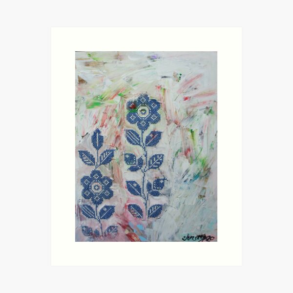 Item preview, Blue Lace Flowers designed and sold by Christy Boyer.