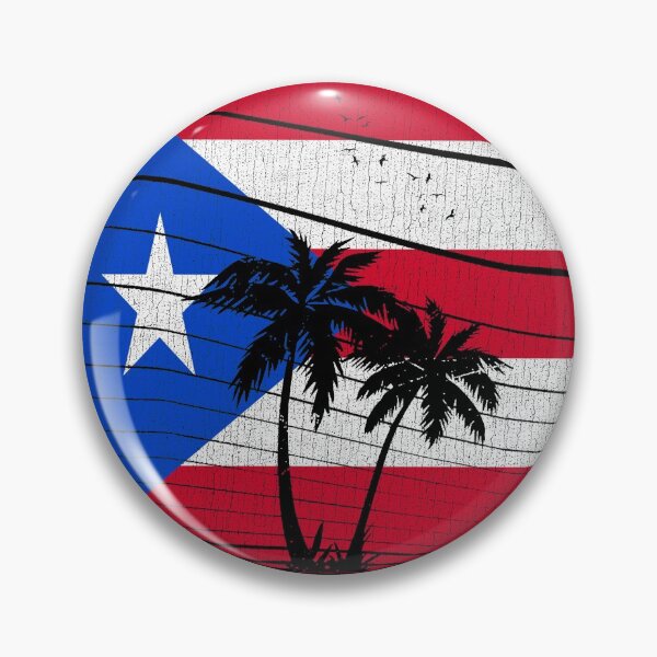 Item preview, Vintage style Puerto Rican Flag Retro Sunset Palm Tree designed and sold by ETIndustries.