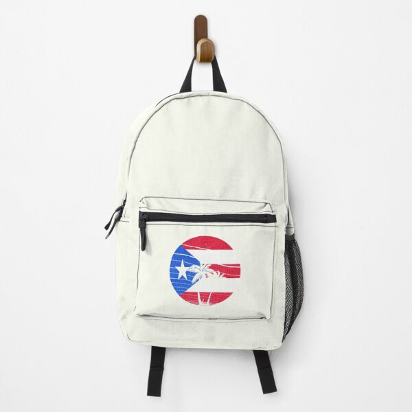 Item preview, Vintage style Puerto Rican Flag Retro Sunset Palm Tree designed and sold by ETIndustries.