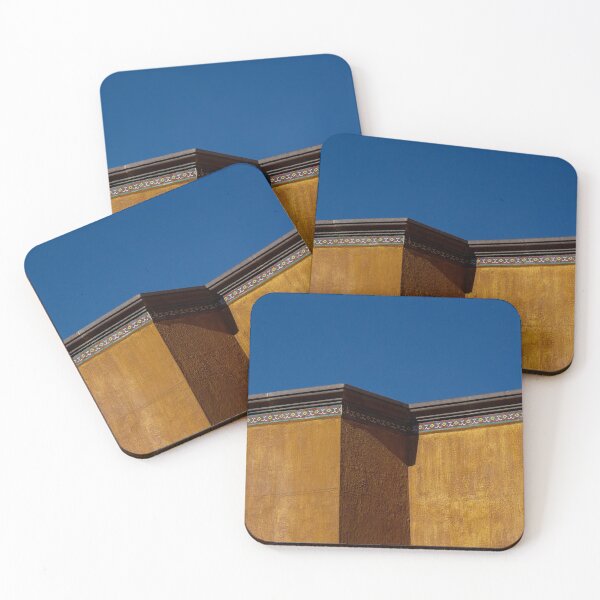 Item preview, Colorful walls against a blue sky designed and sold by Cat Calhoun.