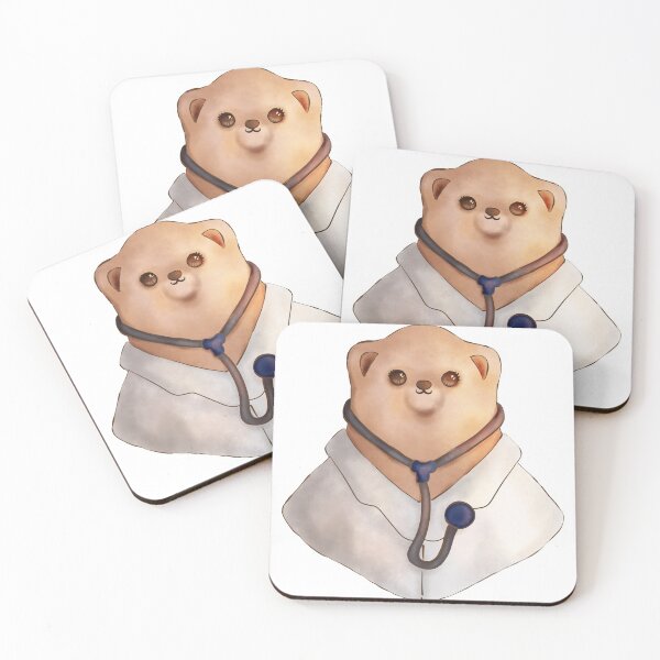Item preview, Kawaii Bear Doctor - Cute Animal Illustration  designed and sold by Taladesignlab.