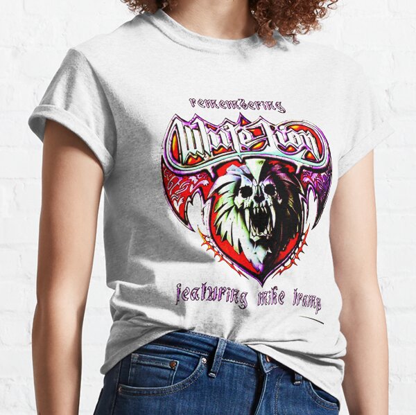 white lion band tshirt