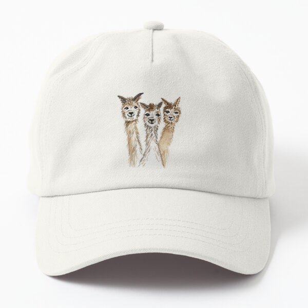 Hello There Alpacas - Watercolor Dad Hat