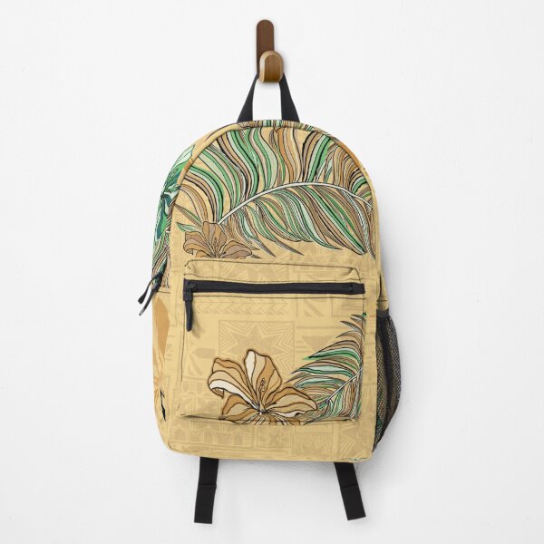 Item preview, Hawaiian - Polynesian - Samoan Ochre Tropical Palm Leaves Print designed and sold by sunnthreads.